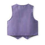 MQTIME  -  4Piece Spring Toddler Boy Clothing Korean Fashion Stripe Gentleman Vest Long Sleeve Baby Tops+Pants+Tie Children's Sets BC1238