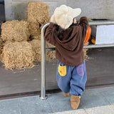 MQTIME  -  Kids Baby Girls Pant New Winter Cartoon Embroidery Thicken Warm Toddler Girls Harem Pant Elastic Waist Infant Boys Pant