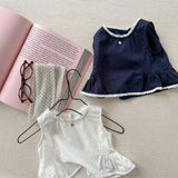 MQTIME  -  Summer New Girls Sleeveless Shirts Baby Girl Thin Cotton Lace Vest Children Loose Casual Tops Infant Blouse Kids Clothes