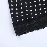 MQTIME  -  Polka-Dot Print Spaghetti-Strap Dress Women Summer Hot Girl V-Neck Backless Waist-Cinching Mini Dress Female Party Dress