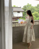 MQTIME  -  Vestidos De Mujer Maxi Dresses for Women Fashion Summer Backless Sling Robe Feme Embroidery Cotton Tunic Casual White Dress