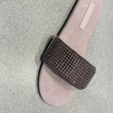 MQTIME  -  Summer New Women's Shoes Exquisite Rhinestone Flat Slippers for Woman Fashion Vacation Casual Shoes Designer Shoe Zapatos Mujer