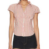 MQTIME  -  Women Floral Print Blouse V-Neck Sleeveless Tank Top with Ruffle Hem for Chic Summer Style and Weekend Outings