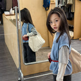 MQTIME  -  Spring New Children Long Sleeve T Shirts Fashion Girls False Two Piece T Shirts Kids Casual Tops Baby Boy Cotton Tees