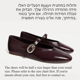 MQTIME  -  PU Leather Flats Mary Janes Shoes Women Spring Autumn Elegant Red Buckle Strap Shoes Ladies Shallow Casual Streetwear Loafers