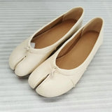 MQTIME  -  Spring Autumn Vintage Split Toe Tabi Women Ballet Flats Fashion Soft Walking Loafers Casual Gilrs Lazy Chic Shoes