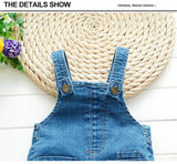 MQTIME  -  Children Kids Baby Boys Denim Pants Infants Girls Overalls Clothing Jumpsuits Jeans for 1-4 Years