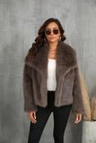 MQTIME  -  Fashion Oversized Turn Down Collar Fluffy Faux Fur Coat Women Vintage Faux Fur Jacket Coats Winter Clothes Women 2024
