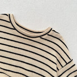  MQTIME  -  Autumn New Children Long Sleeve T Shirts Cotton Boys Girls Casual Striped Sweatshirt Baby Vintage Pullover Tops Kids Clothes
