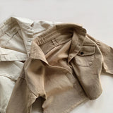 MQTIME  -  Baby Girls Boys Cardigan Coat Korean Style Cotton Long Sleeve Shirt Spring Autumn 1-6Yrs Kids Cardigan Coat Casual Loose Shirt