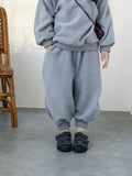  MQTIME  -  Children's Polar Fleece Suit for Boys and Girls Autumn and Winter Plus Fleece Boy's Two-piece Suit Sweater+Pant