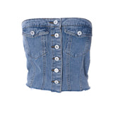 MQTIME  -  ﻿ Maternity Dress PhotoShoot Pregnancy Gown Elegant Belly Bump Photography Outfit for Baby Shower Studio Summer Button denim top