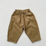  MQTIME  -  Autumn New Children Loose Denim Trousers Cotton Girls Solid Harem Pants Boys Casual Pants Kids Vintage Jeans Baby Clothes
