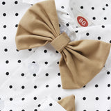 MQTIME  -  Birthday Boutique Set for 1 2 3 4 5 6 Kid Autumn Clothes Polka Dot Print Long Sleeve Shirt + Solid Pant Baby Cotton Suit Toddler