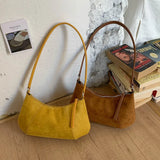 MQTIME  -  Niche Matte Texture Underarm Bag Retro Versatile Dumpling Bag Casual Shoulder Bag