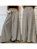 MQTIME  -  Women s Boho Chic Floral Print Wide Leg Palazzo Pants High Waist Loose Fit Trousers with Pockets and Belt Detail