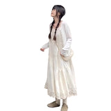 MQTIME  -  French Tea Break Countryside Style Dresses Early Spring Dresses Set 2024 New High end Long Skirt Small and Popular Design