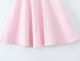 MQTIME  -  Summer New Arrivals Women's Wear Pure Color Temperament Sexy Backless Wave-Style Wide-Sleeve Halter Short Dress