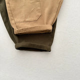 MQTIME  -  Autumn New Children Cargo Pants Solid Boys Vintage Casual Pants Girls Harem Pants Cotton Baby Pocket Trousers Kids Clothes