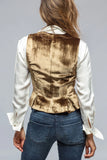 MQTIME  -  Luxury Vintage Velvet V-neck Sleeveless Vest Tank Top Women New Short Waistcoat Vest Top Single-breasted Cardigan Jackets