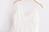  MQTIME  -  Women's Vintage Embroidery Off-Shoulder Mini Suspender Dress Summer Sexy Elegant Street Holiday Clothing
