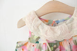 MQTIME  -  2Piece Sets Summer Kids Clothes Korean Cute Doll Collar Sleeveless Cotton Princess Flower Girl Dresses+Bag Toddler Dress B034