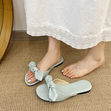 MQTIME  -  Summer New Candy Color Women Slipper Fashion Slip on Slides Soft Flat Heel Outdoor Dress Beach Sandal