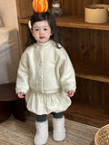 MQTIME  -  Winter New Girls Warm Coat Long Sleeve Solid Children Jacket Princess Cute Baby Girl Fleece Coat Fashion Kids Clothes
