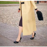 MQTIME  -  Vintage Square toe Patchwork Hollow out Women Pumps Spring Summer Fashion Patent Leather Slip-on Thin High heels Party Shoes
