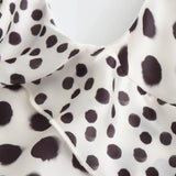MQTIME  -  Women's Polka Dot Layered Decorative Satin Sleeveless Suspender Dress Ruffle Slim Chic Party Dress Fashion Female Clothing 2025