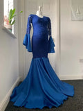 MQTIME  -  Lace Maternity Long Dress for Photo Shoot Long Sleeve Sexy Pregnancy Dress For Photography Long Pregnant Women Maxi Gown Clothes