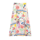 MQTIME  -  Beach Style Dress Sets Femme Floral Printing Crop Top Maxi Skirts Two Pieces Outfits Ethnic Camis Vestidos Boho Suits