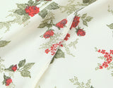  MQTIME  -  2026 Spring and Summer New Holiday Style Printing V-neck Lace-up Waist Dress