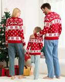  MQTIME  -  Christmas Family Matching Sweater Merry Xmas Full Look Knitwear Sleeve Warm Soft Jacquard Pullover Adults Kids Knitted Jumpers