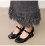 MQTIME  -  New Style Fashion Patent leather Bowknot Women Pumps Spring Summer Strange Fretwork High Heels Mary Jane Female Daily Shoes