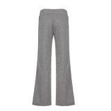 MQTIME  -  Pants Leather Womens Original European Designer Italian Collection Fashion Style Classical Elegant Formal Tailoring Height Unise
