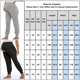 Mqtime Spring Maternity Women's Casual Pants Solid High Waist Strechy Lounge Trousers For Pregnant Women Joggers With Pockets