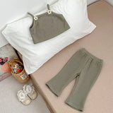 MQTIME  -  New Autumn Infant Baby Girls Sports Clothes Suit Sleeveless Vest+Pants Long Sleeved T-shirt 0-5Yrs Children Clothes Set