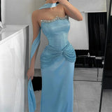 MQTIME  -  Evening Prom Party Women Evening Dress Robes De Cocktail Elegant Party Dresses for Wedding Woman Robe Soiree Women's Customized