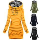 MQTIME  -  Fashion Womens Slim Fit Long Sleeve Hoodie Casual Streetwear Pullover Warm Loose Sweatshirt Tops for Autumn Winter