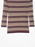  MQTIME  -  Women's Elegant Knitted Pullover Women Fashion Stripe Long Sleeve Sweater 2026 New Casual O neck Knitwear Tops ﻿ ﻿