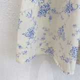 MQTIME  -  New Summer Baby Girl Clothes Suit Short Sleeved Cotton Flower Printed T-shirt+Skirt 3-7Yrs Children Clothing Set