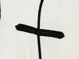 MQTIME  -  Women White Sleeveless Mini Cheongsam Dress Mandarin Collar Chinese Frog Knot Button A Line Dresses Lady Fashion Party Robe