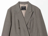 MQTIME  -  Women Casual Solid Suit Long Pants Sets Or Female Fashion Double-Breasted Lapel Blazers Coat Or Lady Chic Wide Leg Trousers