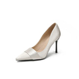 MQTIME  -  French High Heels Women's Spring and Autumn New Thin Heels Pointed Women's Single Shoes