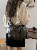 MQTIME  -  Korean Sle Large Capaci Tote Bag Women's Faionable Crossbody Bag Underarm Bag Lazy Sle Handbag for Autumn Winter