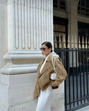 MQTIME  -  Ladd Vintage Suede Autumn/winter Design Sense Blazer with A Loose Collar and A Relaxed Temperament Commuter Jacket