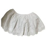 MQTIME  -  Spring Womens Lace Hollow Embroidery Floral Butt Curtain Skirt Fashionable Layered Over Skirt Casual Chiffon Mini Skirt