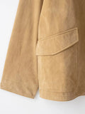  MQTIME  -  Women Suede Leather Jacket New Autumn Winter Fashion Long Sleeve Zipper  Coat Chic Female High Street Lapel Outerwear