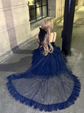 MQTIME  -  Kikyo North Star Light Dress Sky Blue Skirt Sparkling Dress Cos Lolita Evening Princess Dress Vintage Slightly Glitter Skirt